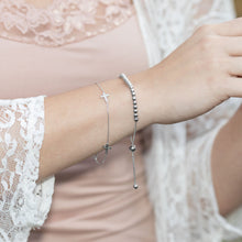 Load image into Gallery viewer, Rhodium Plated Round Bead Bolo Bracelet - SoMag2