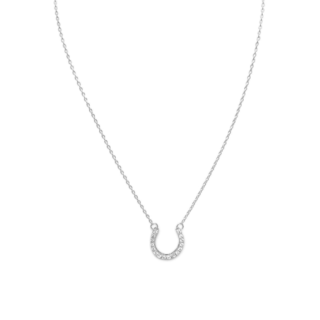 CZ Horseshoe Necklace - SoMag2