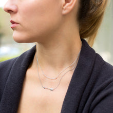 Load image into Gallery viewer, Faceted Clear Quartz Bead Necklace - April Birthstone - SoMag2
