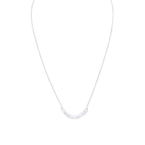 Faceted Rainbow Moonstone Bead Necklace - October Birthstone - SoMag2