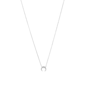 Silver Mini Crescent Necklace - SoMag2