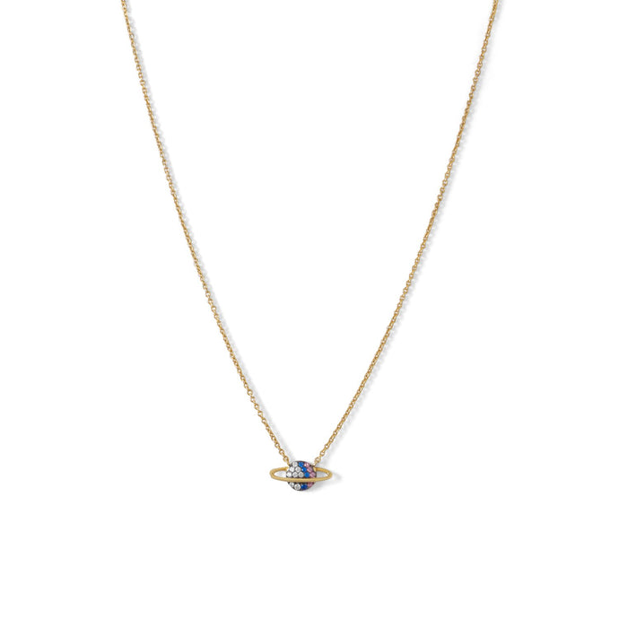 Mini Cubic Zircon Planet Necklace - SoMag2