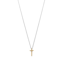 Load image into Gallery viewer, Two Tone Cross Necklace - SoMag2