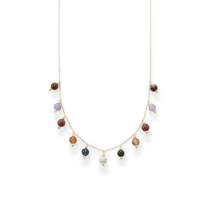 Multi Stone Charm Necklace - SoMag2