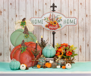 Small Turquoise Glass Pumpkin - The Southern Magnolia Too