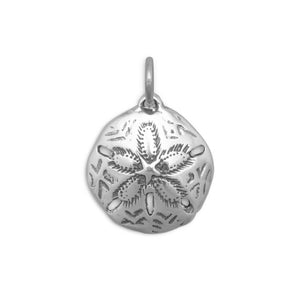 Oxidized Sand Dollar Charm - SoMag2