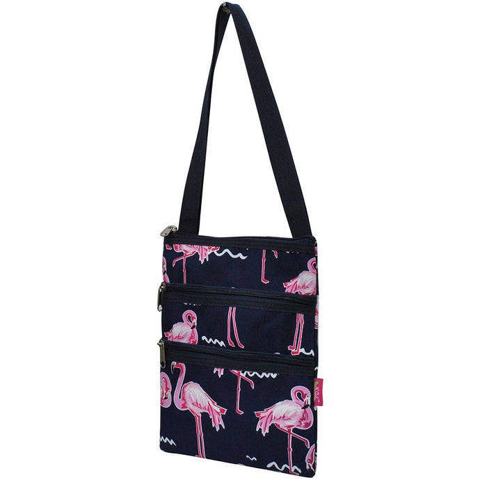 Flamingo Party Navy Crossbody Hip Bag - SoMag2