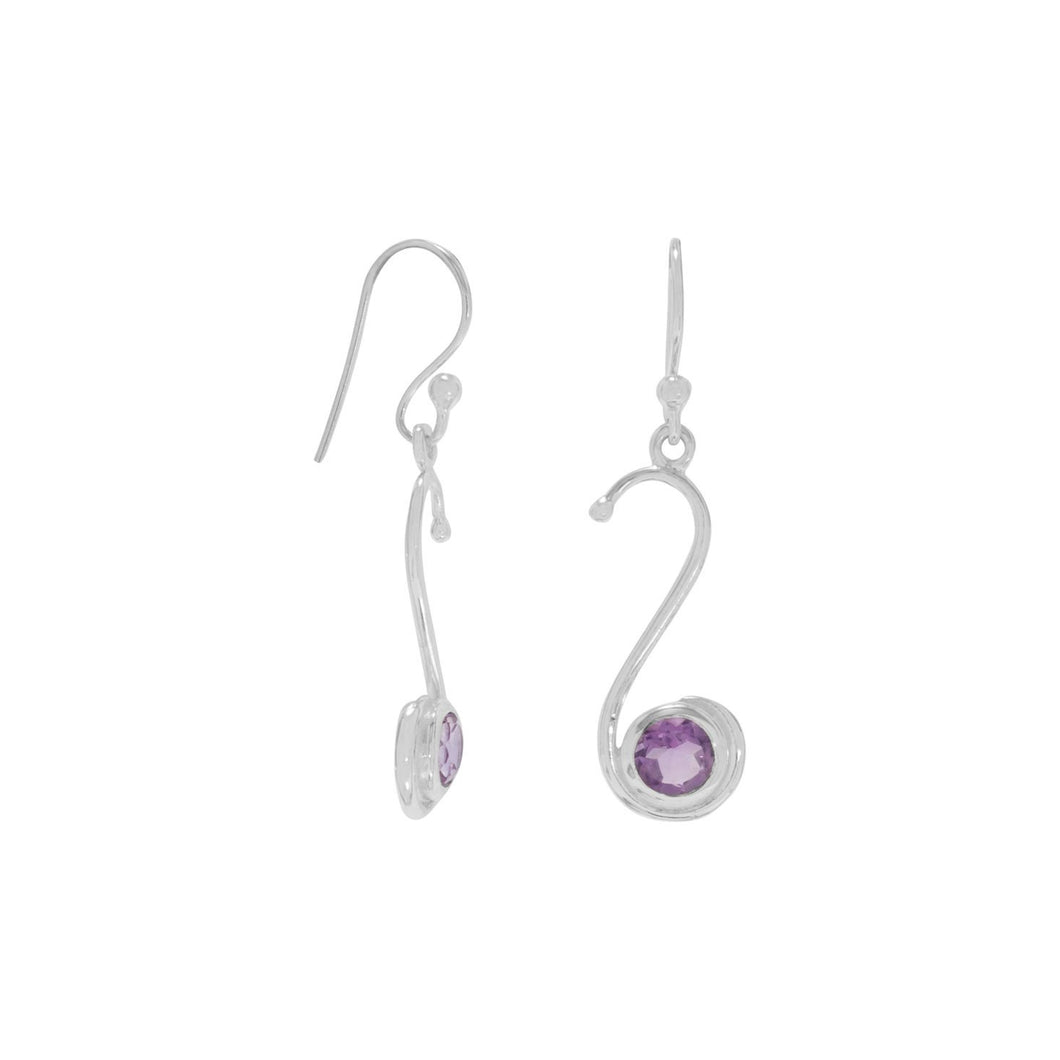 S Design Amethyst Earrings - SoMag2