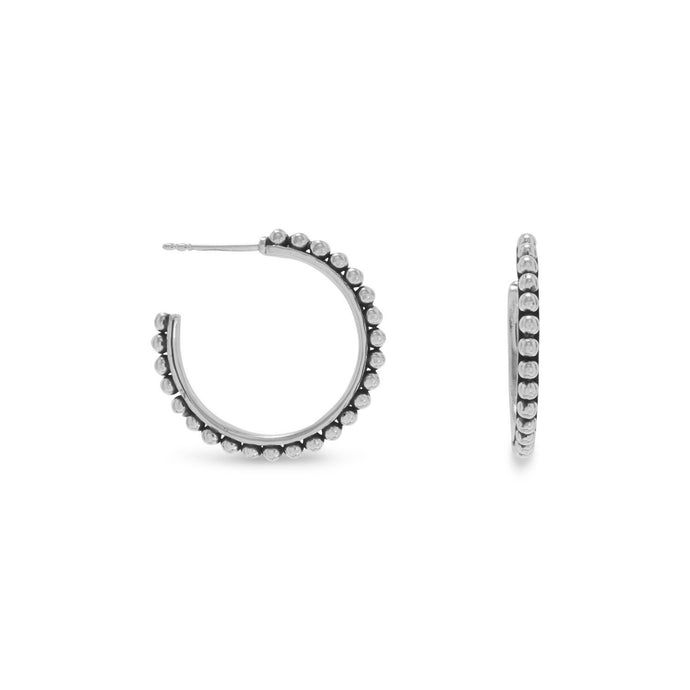 Oxidized Bead 3/4 Hoops - SoMag2