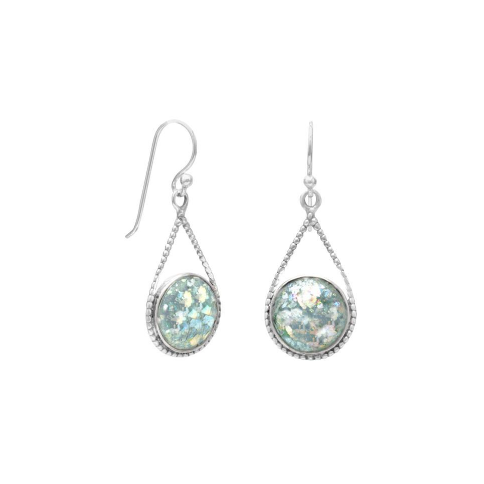 Roman Glass Drop Earrings - SoMag2