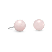 Load image into Gallery viewer, Rose Quartz Stud Earrings - SoMag2