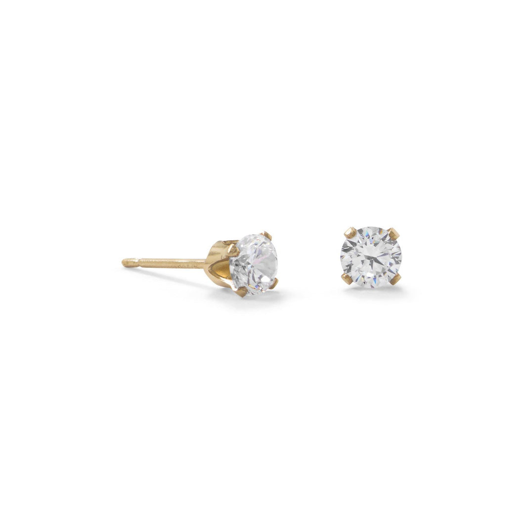 Gold Filled CZ Stud Earrings - SoMag2