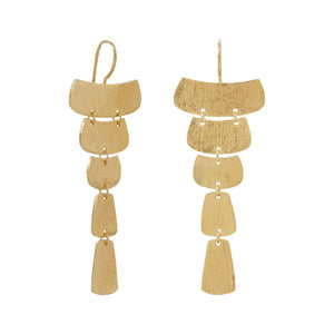 Textured Cascading Plate Earrings - SoMag2
