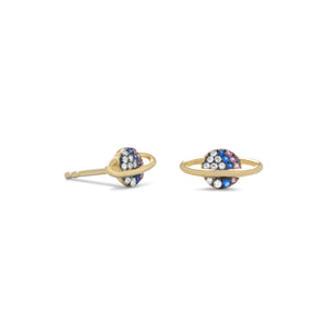 Mini Cubic Zircon Planet Studs - SoMag2