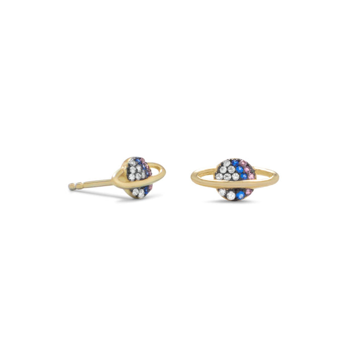 Mini Cubic Zircon Planet Studs - SoMag2
