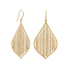 Load image into Gallery viewer, Gold Plated Fringe Leaf Earrings - SoMag2