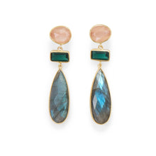 Load image into Gallery viewer, Multi Stone Post Earrings - SoMag2