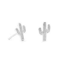 Load image into Gallery viewer, Small Polished Saguaro Cactus Stud Earrings - SoMag2