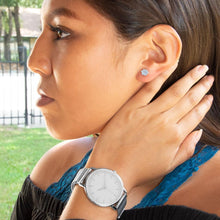 Load image into Gallery viewer, Polished Crystal Paw Print Stud Earrings - SoMag2