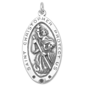 Oval Saint Christopher Charm - SoMag2