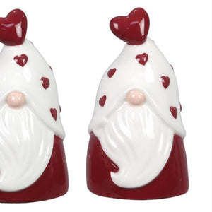 Valentine Gnome Love Salt & Pepper Shaker Set