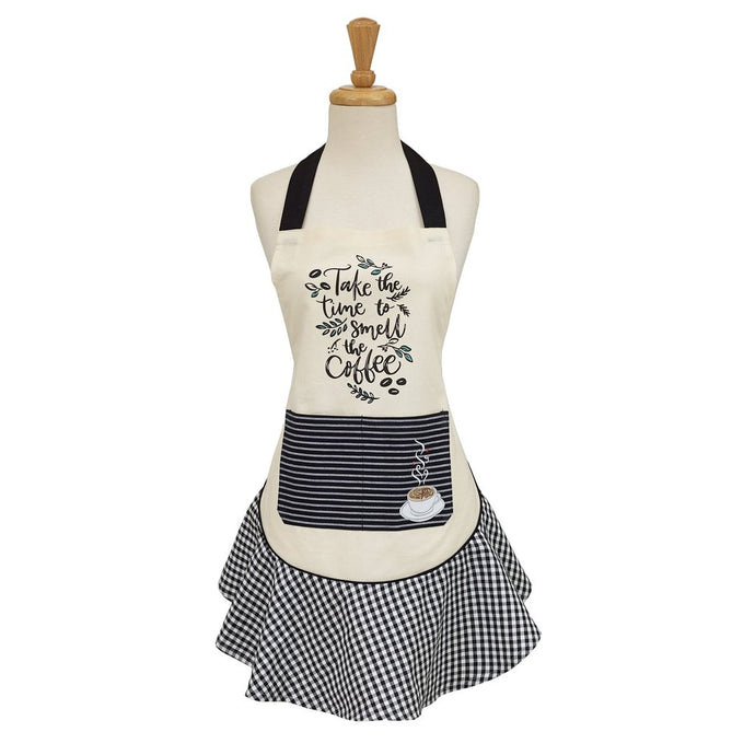 Coffee Time Embellished Apron - SoMag2