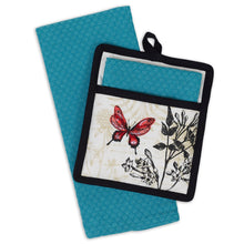 Load image into Gallery viewer, Botanical Floral Potholder Gift Set - SoMag2