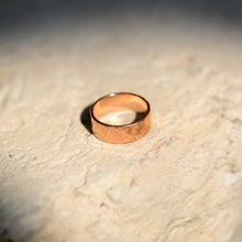 Load image into Gallery viewer, Solid Copper Hammered Ring - SoMag2
