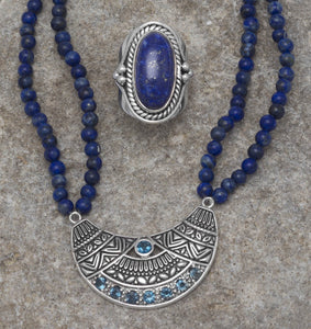 Oxidized Lapis Ring - SoMag2