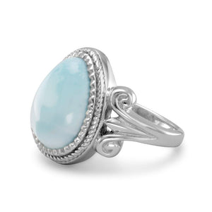 Pear Shape Larimar Ring - SoMag2