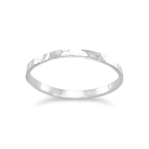 Thin Polished Hammered Band - SoMag2