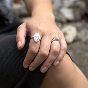 Gorgeous Rainbow Moonstone Ring - SoMag2