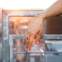 Load image into Gallery viewer, Gold Plated and Diamond Chip Ring - SoMag2