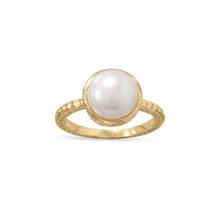 Load image into Gallery viewer, Gold Plated Cultured Freshwater Pearl Ring - SoMag2