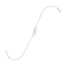 Load image into Gallery viewer, Silver Sideways Feather Anklet - SoMag2