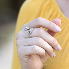 Load image into Gallery viewer, Oxidized Black Onyx Wrap Ring - SoMag2