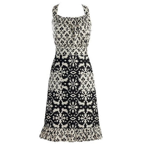 Black and White Mixed Vintage Apron - SoMag2