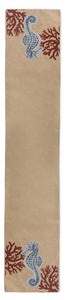 Seahorse and Corral Table Runner - The Southern Magnolia Too
