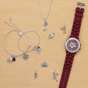 Oval Garnet Charm - January Birthstone - SoMag2