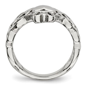 Chisel Stainless Steel Claddagh Ring