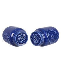 Load image into Gallery viewer, Blue Ceramic Jar Salt and Pepper Shaker Set - SoMag2