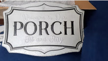 Load image into Gallery viewer, Welcome to Our Porch Metal Wall Sign - SoMag2