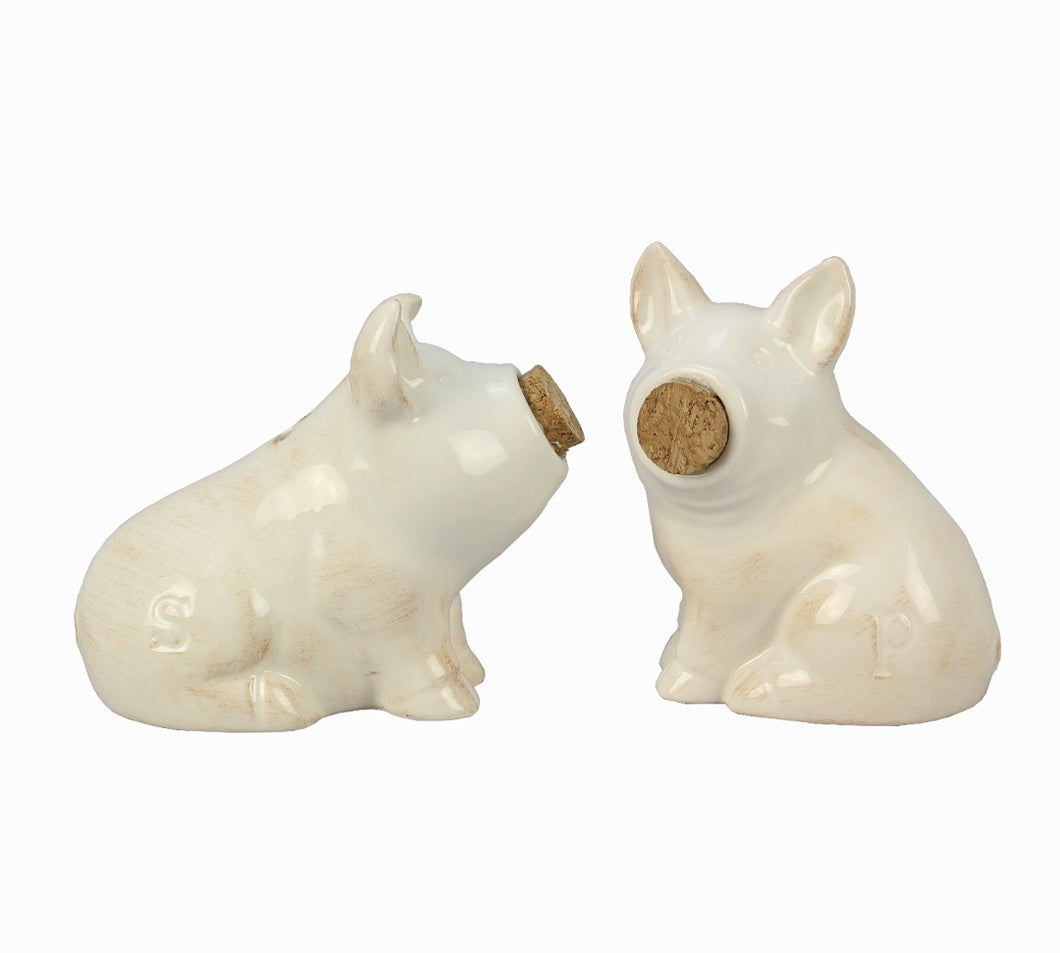 Ceramic Pig Salt and Pepper Shaker Set - The Southern Magnolia Too