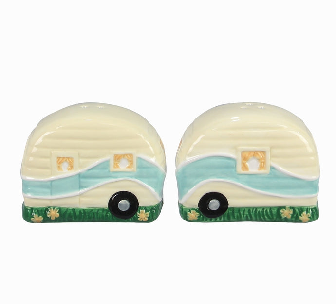 Ceramic Camper Salt and Pepper Shaker Set