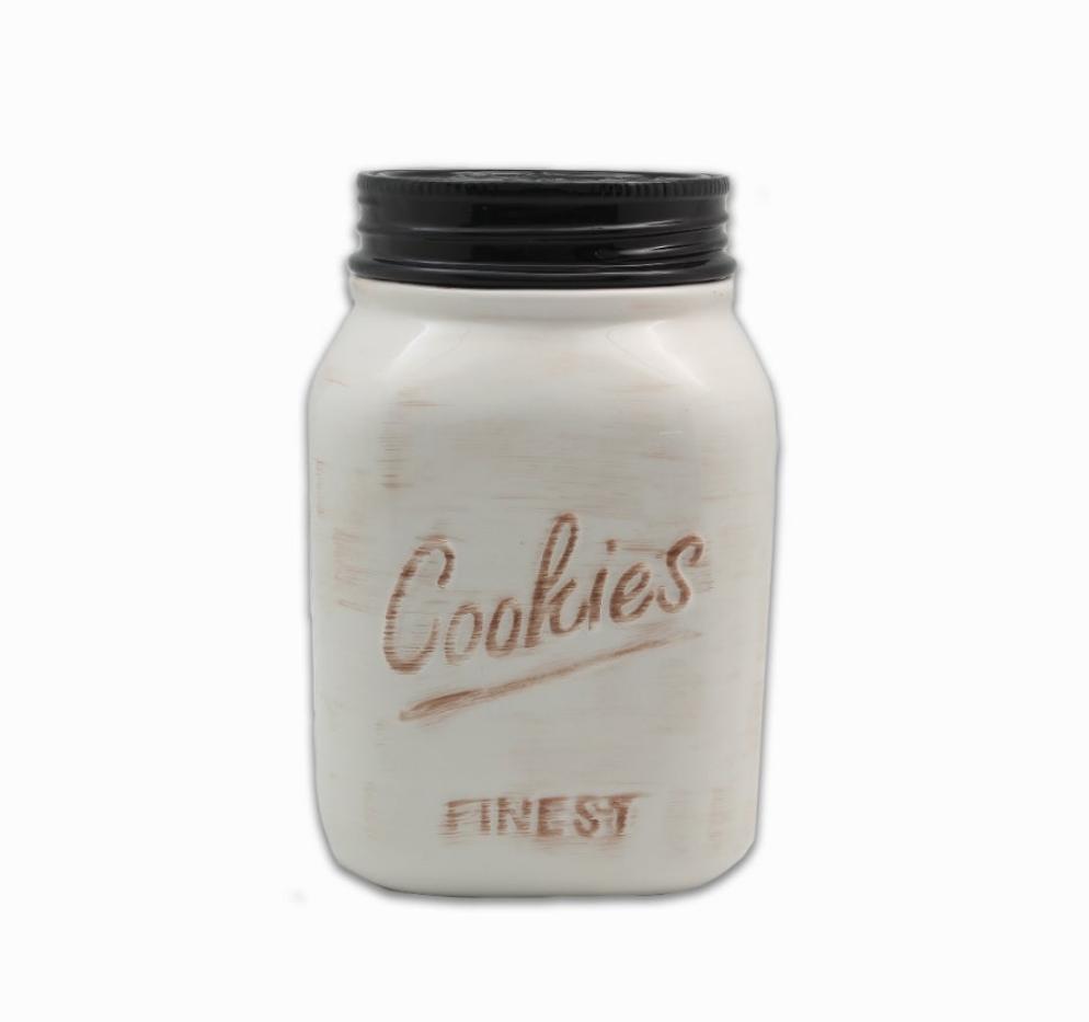 Ceramic Mason Jar Cookie Canister