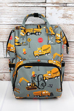 Load image into Gallery viewer, Personalized Canvas Organizer Diaper Backpack Case Bag